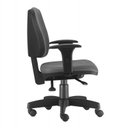 Ver imagem 3 de Cadeira Giratória para Escritório Diretor Back System Ergonômica Nr-17 Job Alta Crepe Cinza