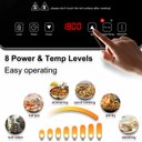 Ver imagem 7 de Amzchef Fogão de Indução Portátil com Design Ultra Fino, 1800w (preto/prata)
