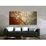 Quadro Pintura Tela Arvores e Flores Modernas Em Altos Relevos Cod 2172 - 90cm (A) x 180cm (L) - 4