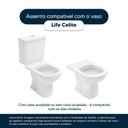 Ver imagem 4 de Tampa de Vaso Sanitário com Amortecedor Life Pergamon (Bege Claro) para bacia Celite