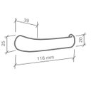 Ver imagem 2 de Fechadura Imab Duna Interna 55mm Cromo Acetinado