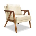 Ver imagem 2 de Kit 2 Poltronas Decorativa Ana para Sala de Estar Linho Bege - Montanaris Decor