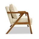 Ver imagem 4 de Kit 2 Poltronas Decorativa Ana para Sala de Estar Linho Bege - Montanaris Decor
