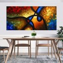 Ver imagem 6 de Quadro Pintura Tela Abstrato Moderno Cod 2455 - 80cm (A) x 160cm (L)