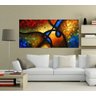 Quadro Pintura Tela Abstrato Moderno Cod 2455 - 80cm (A) x 160cm (L) - 4