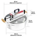 Ver imagem 2 de Panela Misturador Mexer Doces 21l Regulador Velocidade Saro