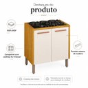 Ver imagem 5 de Balcão para Cooktop 2 Portas MDF Linha Demi Espresso Móveis