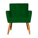 Ver imagem 1 de Poltrona Decorativa Onix Suede Rosa - DS Estofados - Verde