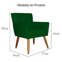 Ver imagem 5 de Poltrona Decorativa Onix Suede Rosa - DS Estofados - Verde