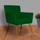Ver imagem 4 de Poltrona Decorativa Onix Suede Rosa - DS Estofados - Verde