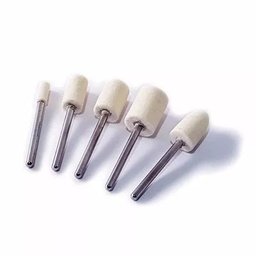Kit 5 Peças Ponta Polimento Feltro Lã para Micro Retifica Dremel - 3