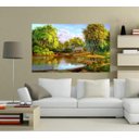 Ver imagem 6 de Quadro Pintura Paisagem Óleo Sobre Tela Cod 3007 - 70cm (A) x 110cm (L)