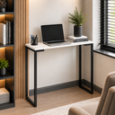 Ver imagem 4 de Aparador Estilo Industrial Slim 75x70 Mesa Decorativa Cantinho do Café Preto com Branco