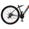 Bicicleta Aro 29 Krw Alumínio Shimano 21 Vel Freio a Disco Suspensão S6 21 Preto-azul e Laranja - 5