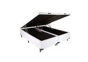 Ver imagem 1 de Cama Box Baú King Home Bipartido a Colchões Sintético Branco 41x193x203