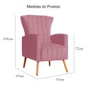 Ver imagem 6 de Kit 02 Poltrona Decorativa Melinda Suede Rosa - Fm