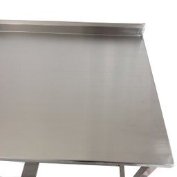 Mesa Aço Inox Profissional 180x70x90 Cm com Espelho Loja da Cozinha Profissional com Espelho - 7