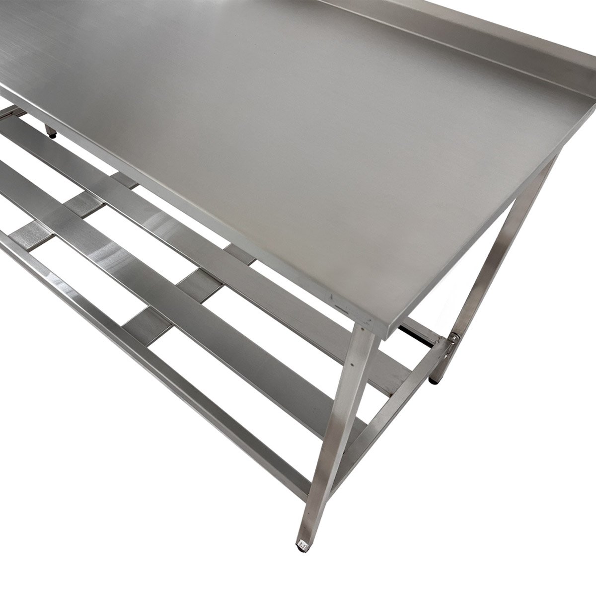 Mesa Aço Inox Profissional 180x70x90 Cm com Espelho Loja da Cozinha Profissional com Espelho - 4