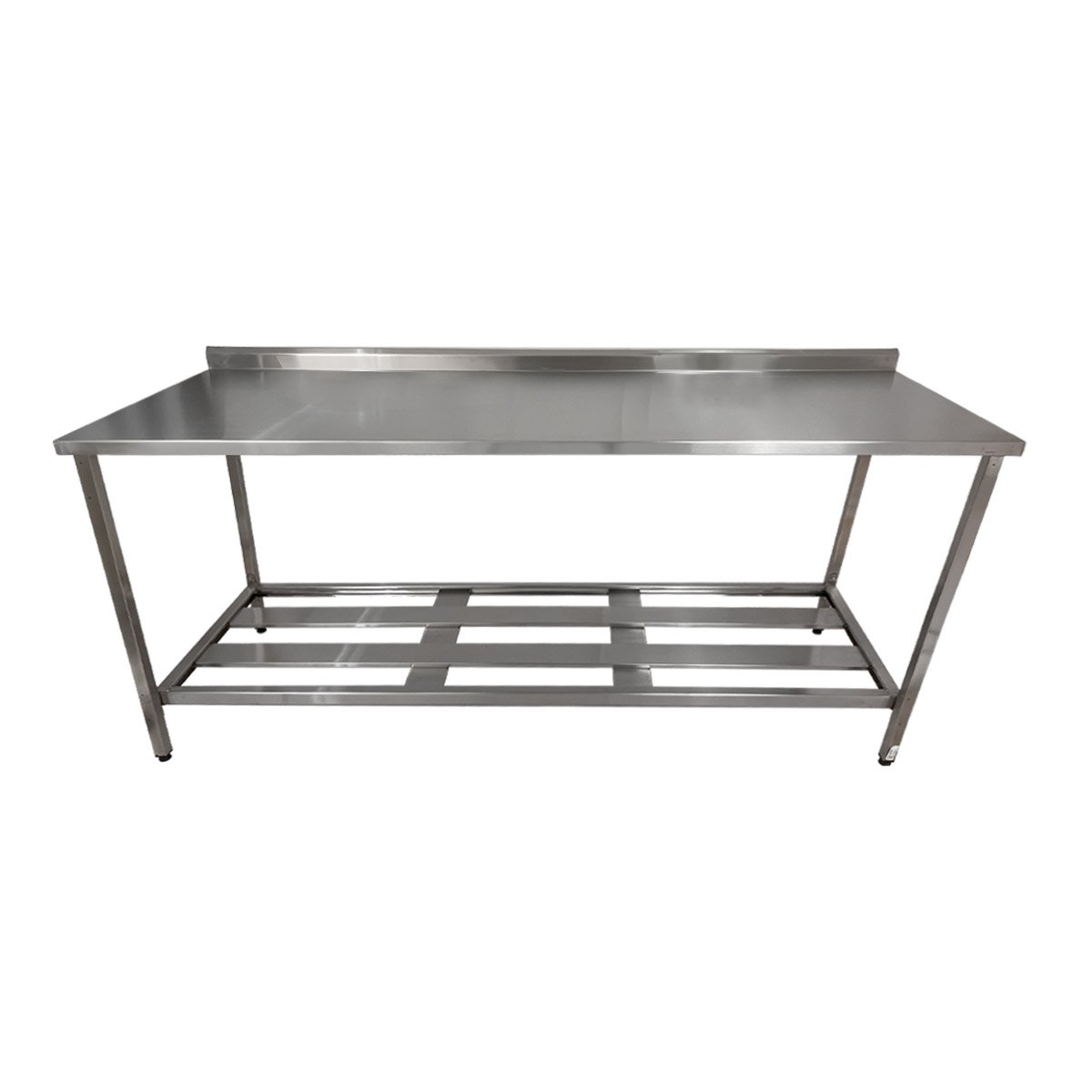 Mesa Aço Inox Profissional 180x70x90 Cm com Espelho Loja da Cozinha Profissional com Espelho - 2