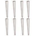 Ver imagem 1 de Kit 8 Pés de Metal 60 CM Hairpin Legs Mesa de Canto Aparador Bronze