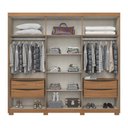 Ver imagem 5 de Guarda-roupa Casal 6 Portas 4 Gavetas Henn Norton