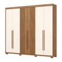 Ver imagem 4 de Guarda-roupa Casal 6 Portas 4 Gavetas Henn Norton