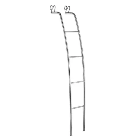 Escada Curva para Beliche Fácil Subida Altura 162cm Schmitt:Cromado