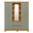 Ver imagem 6 de Guarda Roupa Solteiro 163cm Capelinha Artto A02 Cinamomo/sálvia - Mpozenato
