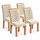Ver imagem 3 de Conjunto 4 Cadeiras para Sala de Jantar Carol