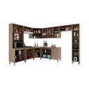 Ver imagem 2 de Cozinha Modulada Completa Fidelitá Paris 9 Peças 515cm 20 Portas 3 Gavetas com Tampo