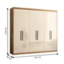 Ver imagem 2 de Guarda Roupa 6 Portas Casal Cancún Amêndola Off White