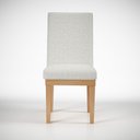 Ver imagem 4 de KIT 6 Cadeiras Reforçadas para Mesa de Jantar Tecido Linho Cor:Linho Bege