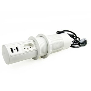 Torre de Tomada Usb Automática - Branca