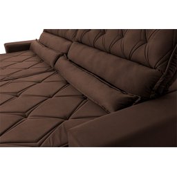 Sofá Retrátil Reclinável 300cm Albany Suede Velut com Molas Ensacadas - King House - 7