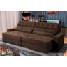 Sofá Retrátil Reclinável 300cm Albany Suede Velut com Molas Ensacadas - King House - 2