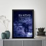 Quadro Lei da Atração - Eu Ativo 33x24cm:moldura Preta - 1