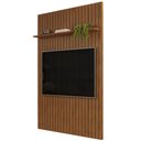 Ver imagem 1 de Painel para Tv 60 Polegadas Ripado 143x240cm Pratisk D04 Freijó - Mpozenato