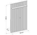 Ver imagem 4 de Painel para Tv 60 Polegadas Ripado 143x240cm Pratisk D04 Freijó - Mpozenato