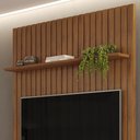 Ver imagem 6 de Painel para Tv 60 Polegadas Ripado 143x240cm Pratisk D04 Freijó - Mpozenato