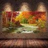 Quadro Pintura Paisagem Óleo Sobre Tela Cod 3004 - 100cm (A) x 200cm (L) - 4