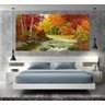 Quadro Pintura Paisagem Óleo Sobre Tela Cod 3004 - 100cm (A) x 200cm (L) - 5
