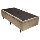 Ver imagem 2 de Cama Box Baú Solteiro Horse Bouclé Bege 88x188cm Apolospuma