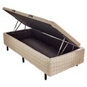 Ver imagem 1 de Cama Box Baú Solteiro Horse Bouclé Bege 88x188cm Apolospuma