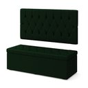 Ver imagem 2 de Kit Painel Centaurus 160 e Calçadeira Sagitarius Veludo Aradecor