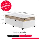 Ver imagem 7 de Cama Box Baú Solteiro Couro Branco + Colchão Life D33 Bege