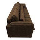 Ver imagem 7 de Sofá Retrátil Elétrico Sala de Estar Nolan Bipartido 414cm Conforto Premium em Couro Marrom Chocolat