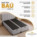 Ver imagem 6 de Cama Box com Baú Casal Bipartido Sintético Pneumático Cinza Royal Sleep