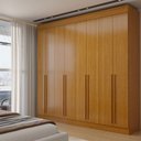 Ver imagem 1 de Guarda-Roupa Casal Porto 8 Portas 4 Gavetas 100% MDF Cinamomo - Panorama Móveis
