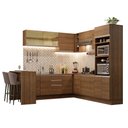 Ver imagem 3 de Armário de Cozinha Completa de Canto 504cm Rustic Glamy Madesa 01