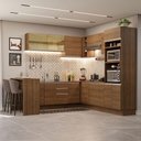 Ver imagem 1 de Armário de Cozinha Completa de Canto 504cm Rustic Glamy Madesa 01